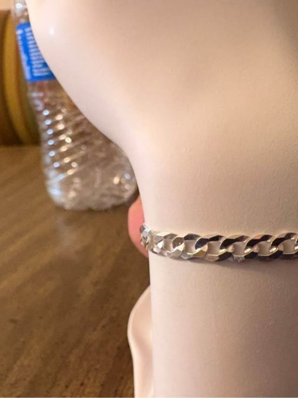 7 inch Cuban bracelet, Sterling Silver 925, 4.9mm, 3.7 grams